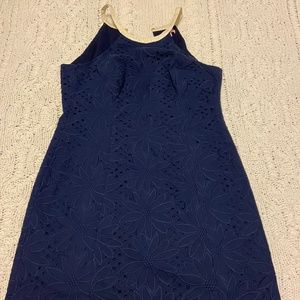 Lilly Pulitzer Navy Flower Dress